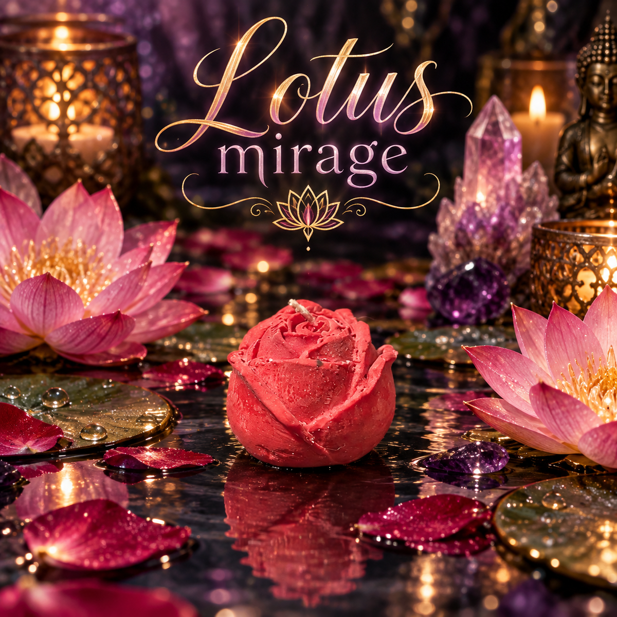 Blue Storm, Lotus Mirage, Twilight Bloom